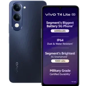 vivo T4 Lite 5G Charger in the Box (Prism Blue, 128 GB)